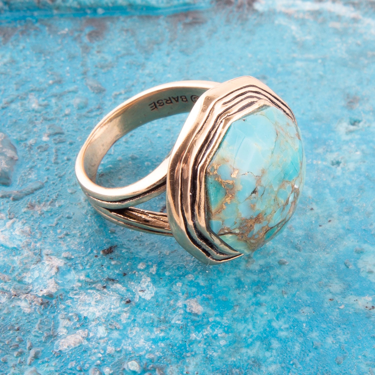 STATEMENT TURQUOISE RING - Sterling Silver Ring- Crystal Ring- Healing  Crystal Jewellery- Chakra Ring- Statement Ring- Boho- Vintage